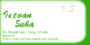istvan suha business card