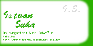 istvan suha business card